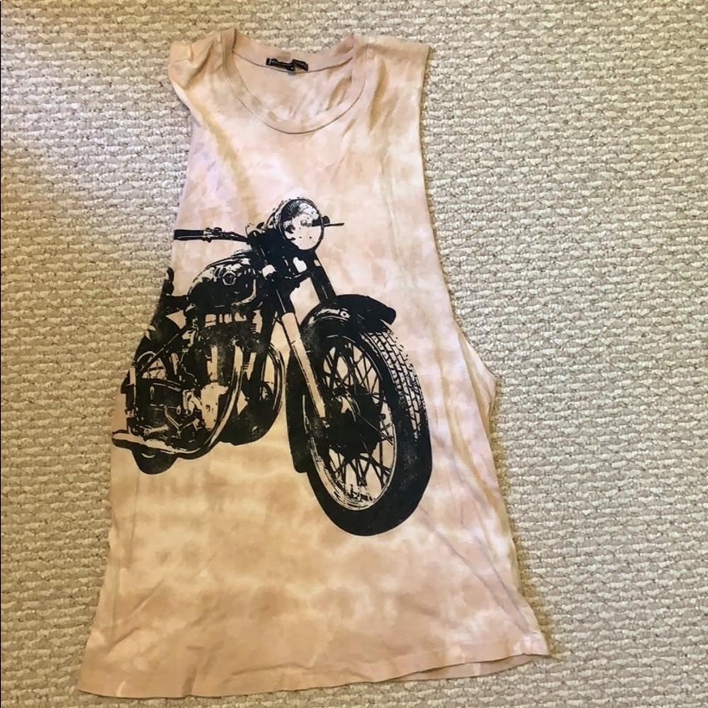 Motorcycle muscle tank top